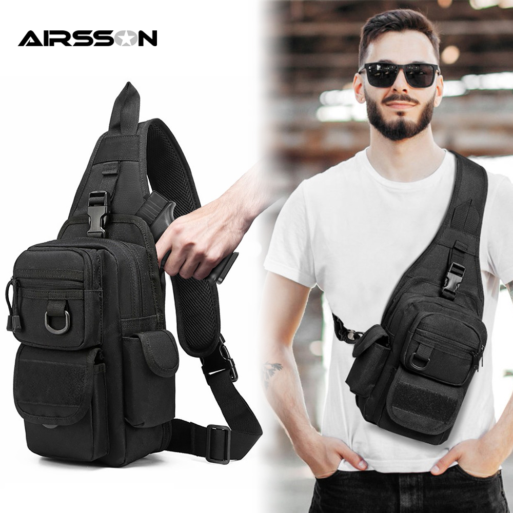 Edc Concealed Carry Sling Bag - Borsa tattica per pistola Fondina per