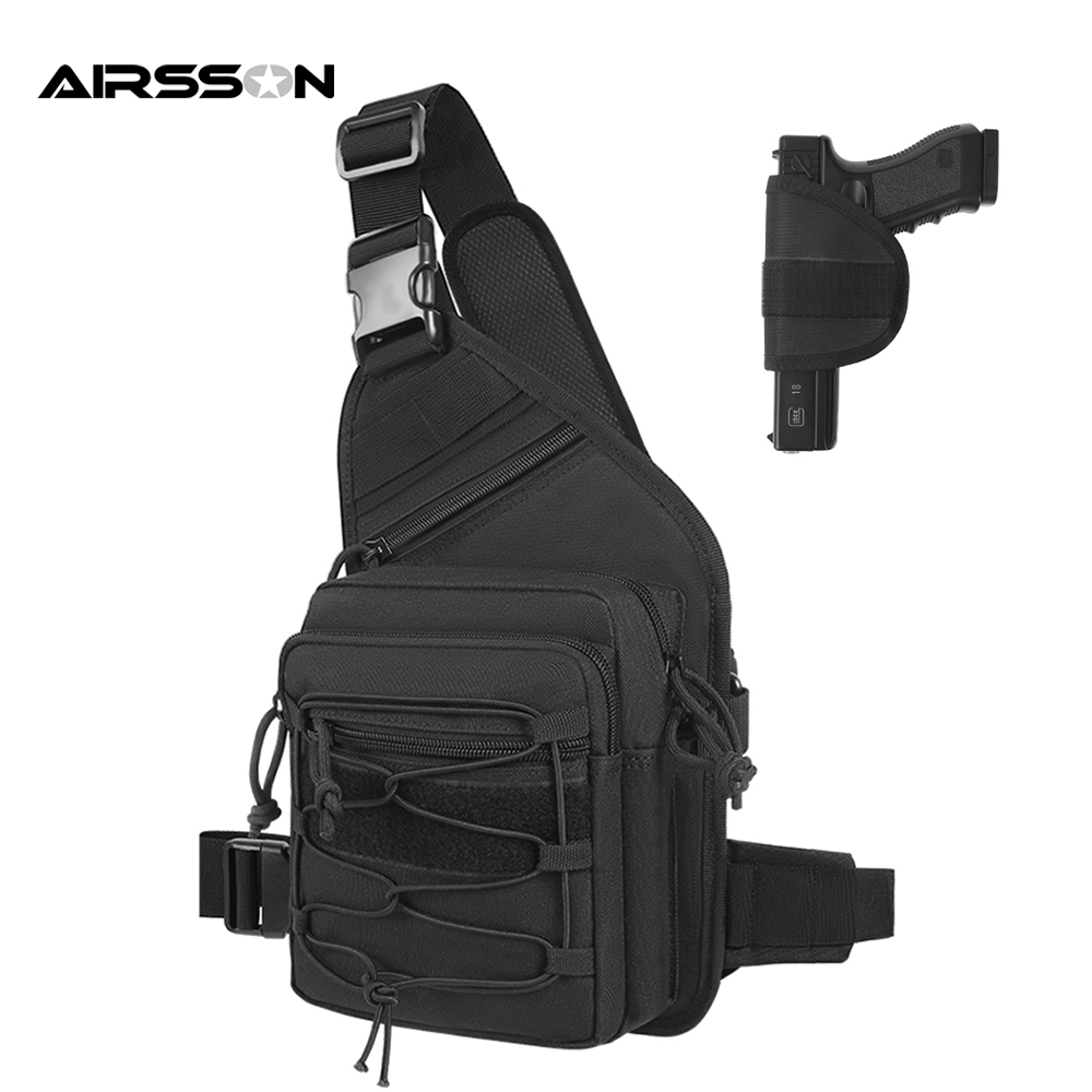 Edc Concealed Carry Sling Bag - Borsa per fondina per pistola da