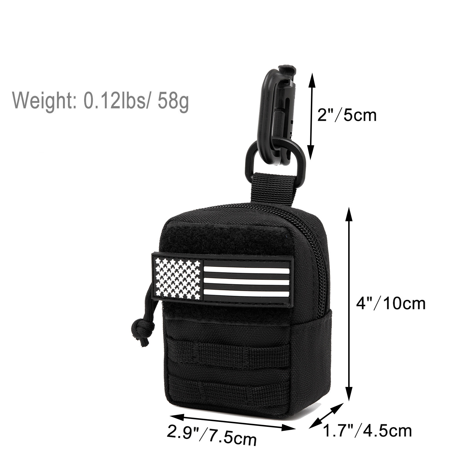Mini borsa MOLLE da esterno, b - Edc Carry Fanny Pack recensione e prezzo