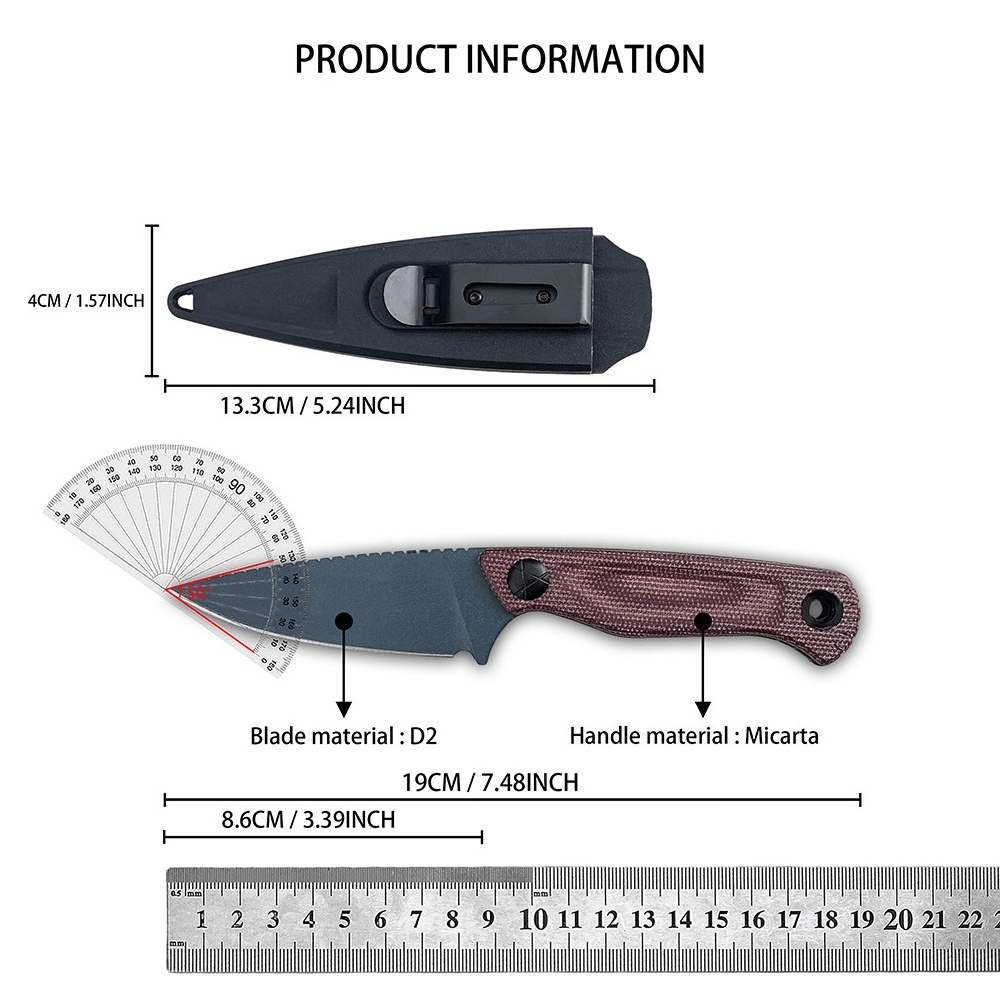 Coltello a lama fissa Dacian B - Edc Carry Knife recensione e prezzo